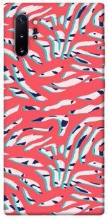 Чехол для Samsung Galaxy Note 10 Plus PandaPrint Red Zebra print паттерн