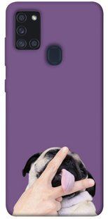 Чехол для Samsung Galaxy A21s PandaPrint Мопс животные