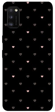 Чехол для Samsung Galaxy A41 PandaPrint Сердечки паттерн