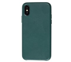 Чехол для iPhone X / Xs Leather classic "forest green"