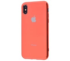 Чохол для iPhone Xs Max Silicone case (TPU) рожевий глянцевий