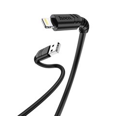 Кабель HOCO Lightning Fortune charging data cable X62 |1m, 2.4A| Black, Black