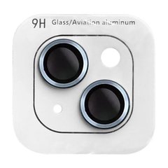 Защитное стекло Metal Classic на камеру (в упак.) для Apple iPhone 14 (6.1"") / 14 Plus (6.7"") Голубой / Light Blue