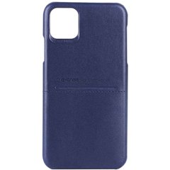 Кожаная накладка G-Case Cardcool Series для Apple iPhone 13 Pro (6.1"") Синий