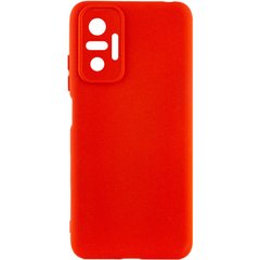 Чехол для Xiaomi Redmi Note 10 Pro Silicone Full camera закрытый низ + защита камеры Красный / Red
