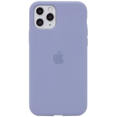 Чехол для Apple iPhone 11 Pro (5.8") Silicone Full / закрытый низ (Серый / Lavender Gray)