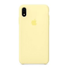 Чехол Silicone case orig 1:1 (AAA) для Apple iPhone X / Xs (Желтый / Mellow Yellow)