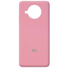 Чехол для Xiaomi Mi 10T Lite / Redmi Note 9 Pro 5G Silicone Full (Розовый / Pink) c закрытым низом и микрофиброю