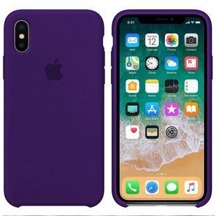 Чехол silicone case for iPhone X/XS Ultra Violet / Фиолетовый