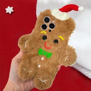 Чохол Пухнастий Новорічний для Iphone 11 Plush Series Brown