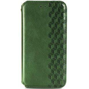 Шкіряний чохол книжка GETMAN Cubic (PU) для Xiaomi Mi 10T Lite / Redmi Note 9 Pro 5G (Зелений)