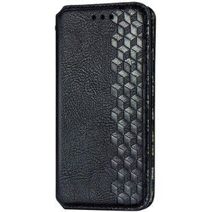 Шкіряний чохол книжка GETMAN Cubic (PU) для Xiaomi Redmi Note 9 Pro Чорний