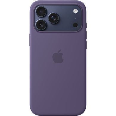 Чехол Silicone case Original 1:1 (AAA) with Magsafe для Apple iPhone 17 Pro Max (Сиреневый / Purple Fog)