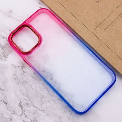 Чехол TPU+PC Fresh sip series для Apple iPhone 11 (6.1") Синий / Розовый