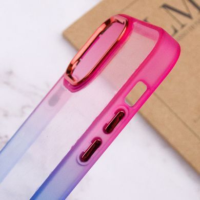 Чехол TPU+PC Fresh sip series для Apple iPhone 11 (6.1") Синий / Розовый