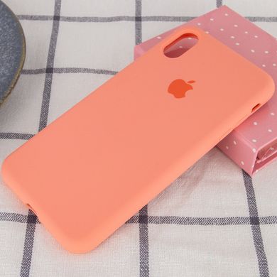 Чехол silicone case for iPhone X/XS с микрофиброй и закрытым низом Nectarine