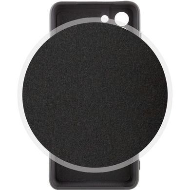 Чехол для Samsung Galaxy S23+ Silicone Full camera закрытый низ + защита камеры Черный / Black