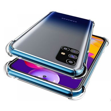 Чехол для Samsung Galaxy M31s (M317) WXD ударопрочный прозрачный, Прозрачный