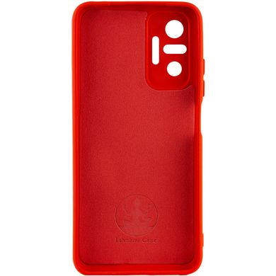 Чехол для Xiaomi Redmi Note 10 Pro Silicone Full camera закрытый низ + защита камеры Красный / Red