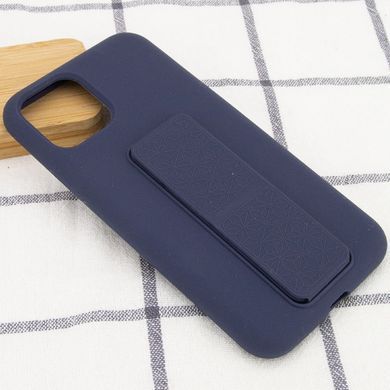 Чехол Silicone Case Hand Holder для Apple iPhone 11 Pro (5.8") (Темно-синий / Midnight blue)