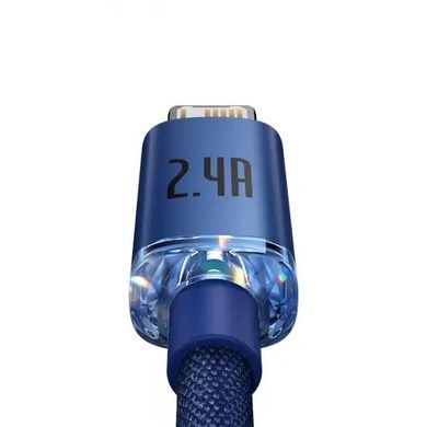 Кабель Baseus Crystal Shine Series Lightning 2.4A (2m) Blue