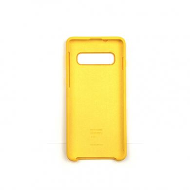 Накладка Silicone Cover for Samsung S10 Yellow