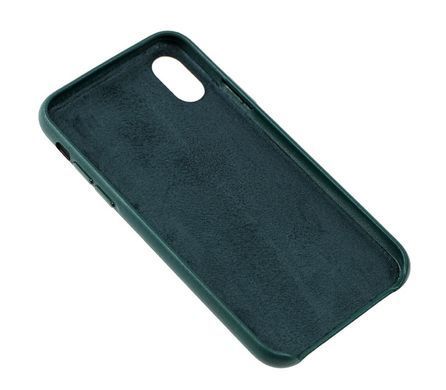 Чехол для iPhone X / Xs Leather classic "forest green"