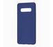 Чехол для Samsung Galaxy S10 Plus (G975) Silicone Full синий c закрытым низом и микрофиброю