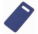 Чехол для Samsung Galaxy S10 Plus (G975) Silicone Full синий c закрытым низом и микрофиброю