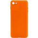 Силиконовый чехол Candy Full Camera для Apple iPhone 7 / 8 / SE (2020) Оранжевый / Orange