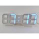 Електронні настільні LED годинник з будильником і термометром Caixing CX-2218 білі (синє підсвічування)