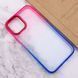 Чехол TPU+PC Fresh sip series для Apple iPhone 11 (6.1") Синий / Розовый