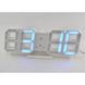 Электронные настольные LED часы с будильником и термометром Caixing CX-2218 белые (синяя подсветка)