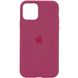 Чехол для Apple iPhone 11 Pro Max Silicone Full / закрытый низ / Красный / Rose Red