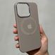 Чехол для iPhone 13 Pro Silicone Case Full (Metal Frame and Buttons) with Magsafe с металлическими кнопками и рамкой Pebble