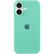 Чехол для Apple iPhone 16 Silicone Case Full / закрытый низ Бирюзовый / Marine Green