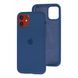 Чехол для iPhone 11 Silicone Full alaskan blue / синий / закрытый низ