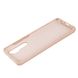 Чохол для Xiaomi Mi Note 10 Lite Silicone Full рожевий пісок з закритим низом і мікрофіброю