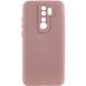 Чохол для Xiaomi Redmi Note 8 Pro Silicone Full camera закритий низ + захист камери Рожевий / Pink Sand
