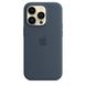 Чехол Silicone case Original 1:1 (AAA) with Magsafe для Apple iPhone 14 Pro (6.1") Синий / StromBlue