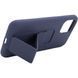 Чехол Silicone Case Hand Holder для Apple iPhone 11 Pro (5.8") (Темно-синий / Midnight blue)