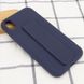 Чехол Silicone Case Hand Holder для Apple iPhone XR (6.1") (Темно-синий / Midnight blue)