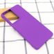 Чехол Silicone Cover Full without Logo (A) для Samsung Galaxy S21 Ultra (Фиолетовый / Purple)