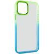 Чехол TPU+PC Fresh sip series для Apple iPhone 11 (6.1") Бирюзовый / Лимонный