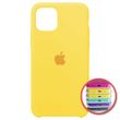 Чехол Apple silicone case for iPhone 11 Pro с микрофиброй и закрытым низом Yellow