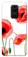 Чохол для Xiaomi Redmi Note 9 / Redmi 10X PandaPrint Акварельні маки квіти