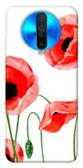 Чехол для Xiaomi Redmi K30 PandaPrint Акварельные маки цветы