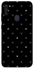 Чехол для Samsung Galaxy M11 PandaPrint Сердечки паттерн