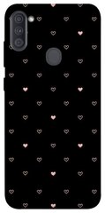 Чехол для Samsung Galaxy A11 PandaPrint Сердечки паттерн