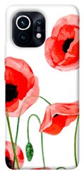 Чохол для Xiaomi Mi 11 PandaPrint Акварельні маки квіти